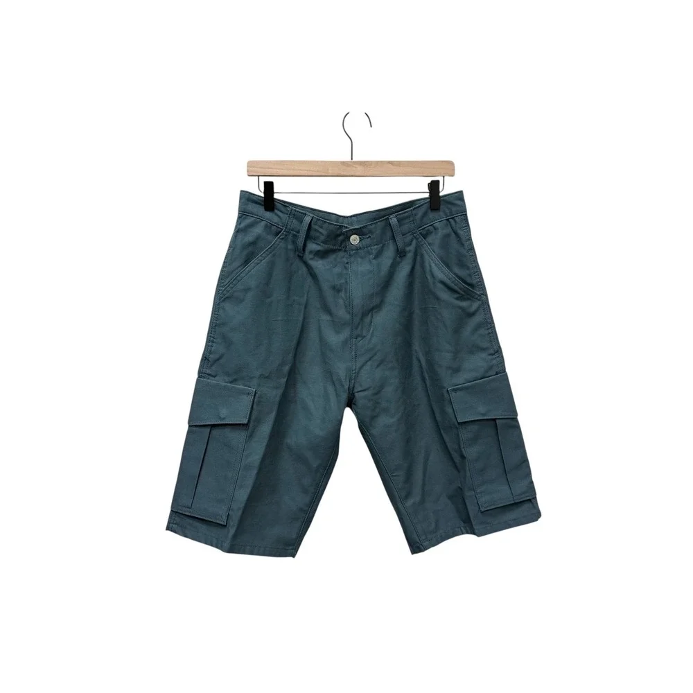 Levi's Men's Cargo Shorts Size 31 Utility‎ Outdoor Casual Blue Green